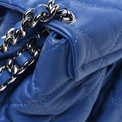 Chanel Washed Lambskin Quilted Medium Chain Around Messenger Blue 32 of 33