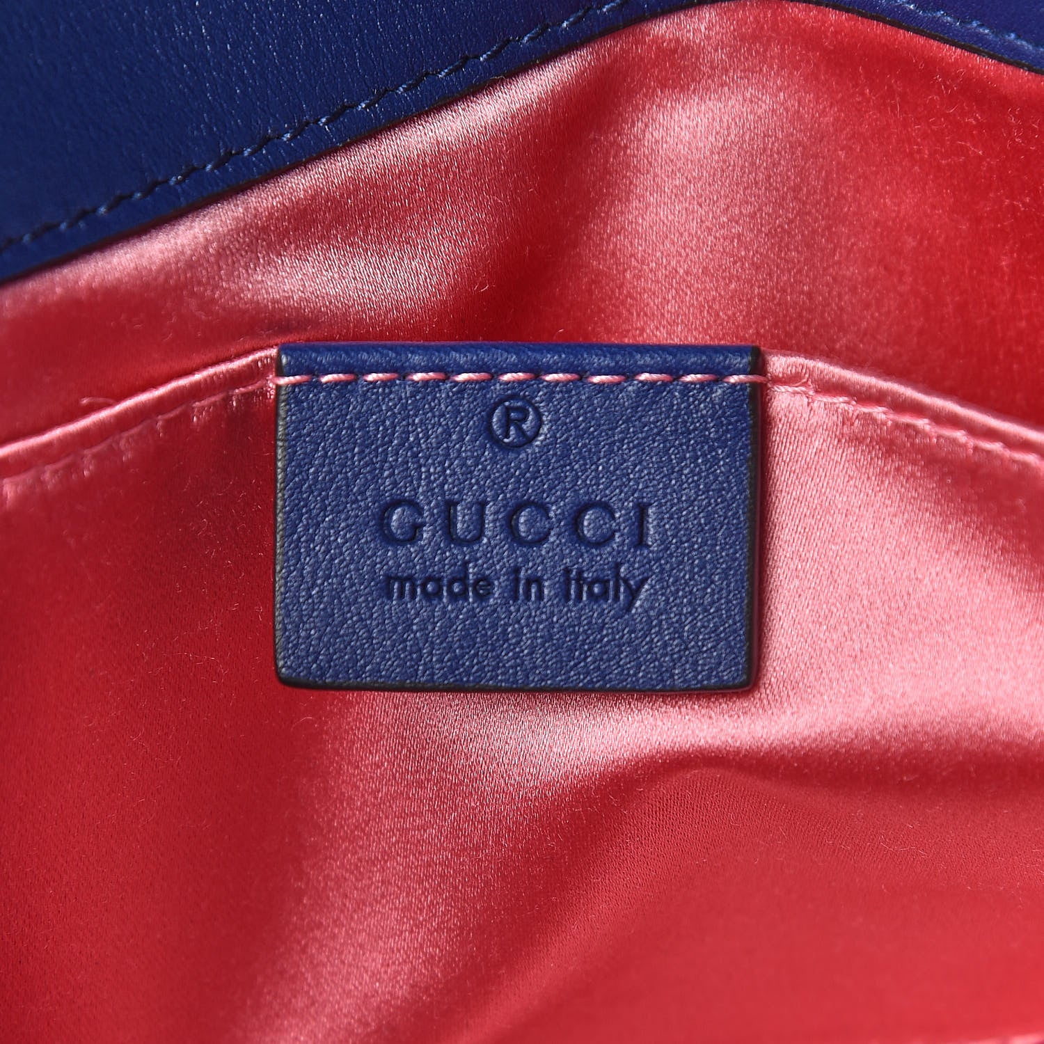 Gucci Velvet Matelasse Mini GG Marmont Shoulder Bag Cobalt Blue 6 of 16