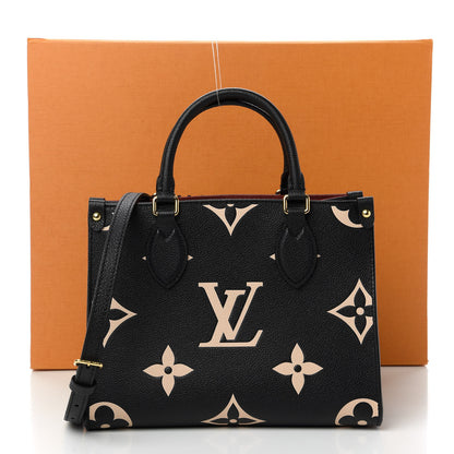 Louis Vuitton Empreinte Monogram Giant Onthego PM Black Beige 11 of 11