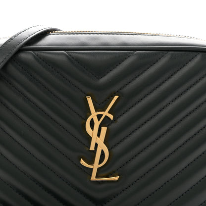 Saint Laurent Calfskin Matelasse Monogram Lou Camera Bag Military Green 8 of 11
