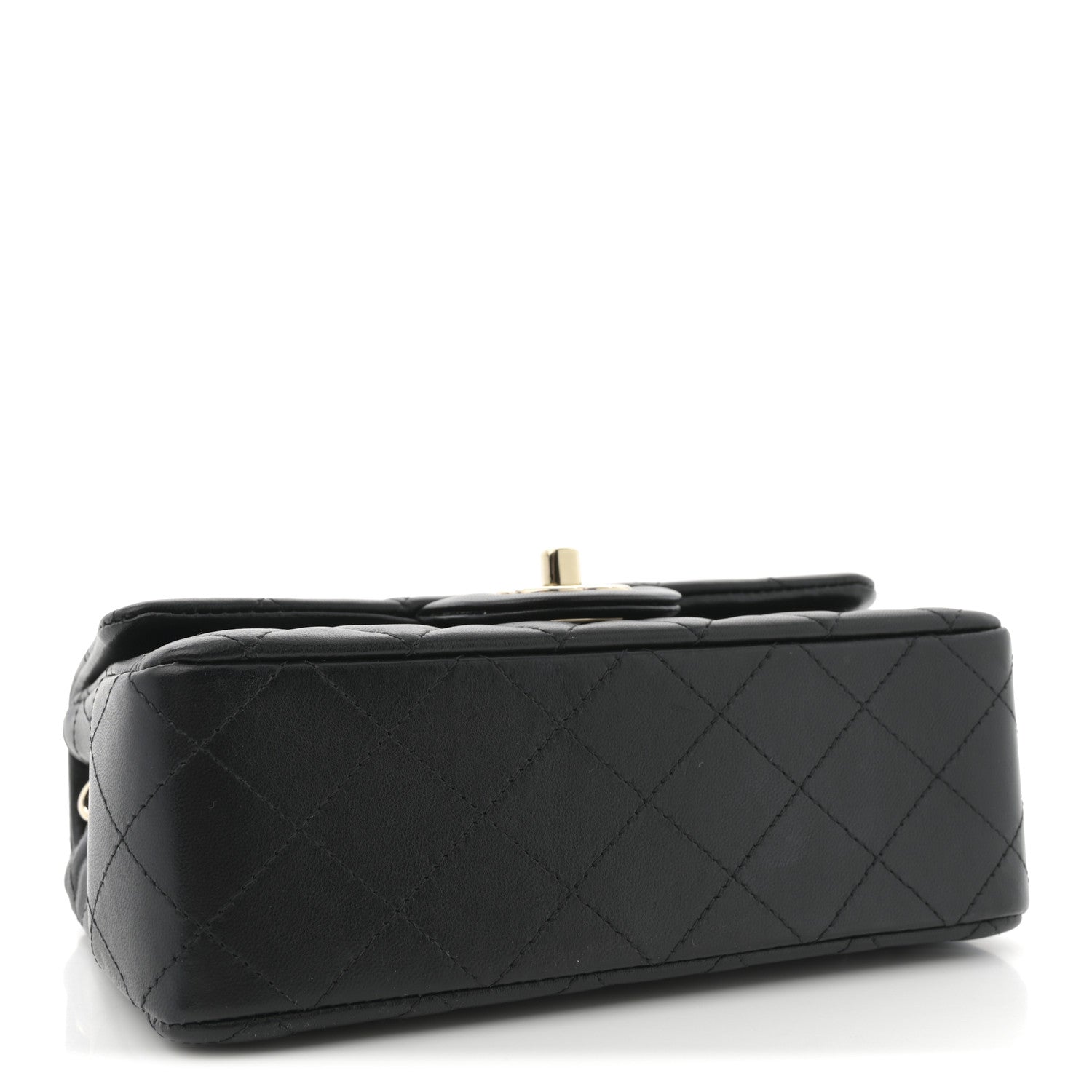 Chanel Lambskin Quilted Mini Rectangular Flap Black 4 of 11
