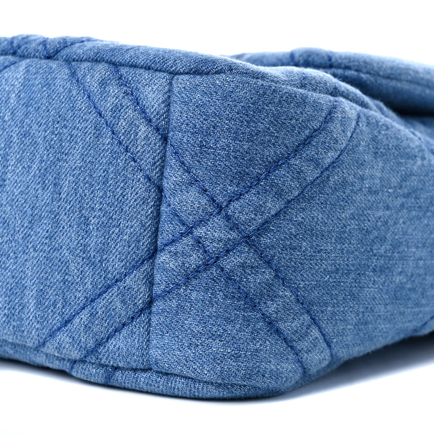 Denim Quilted Medium Chanel 19 Flap Blue