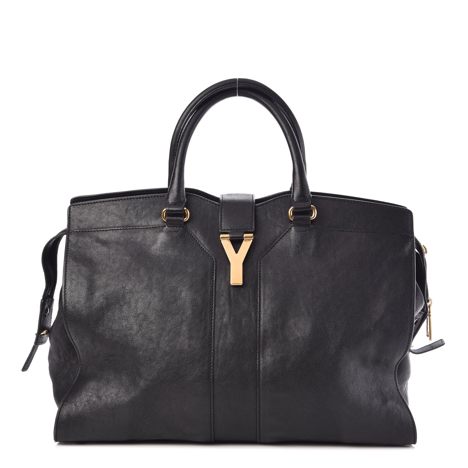 Saint Laurent Sheepskin Large Cabas ChYc Black 1 of 12