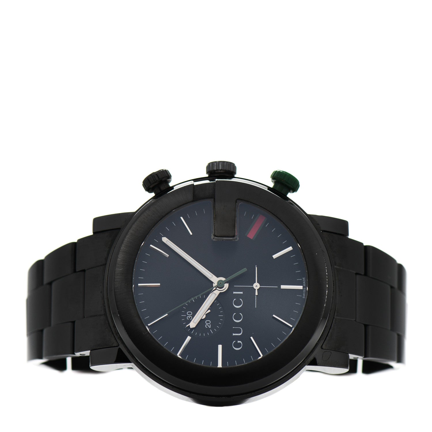 Gucci PVD Stainless Steel 44mm 101M G-Chrono Quartz Watch Black