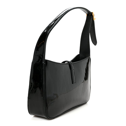 Saint Laurent Patent Le 5 A 7 Hobo Black 2 of 9