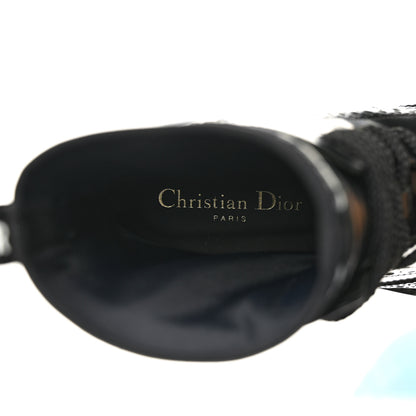 Christian Dior Calfskin Tartan D-Order Low Boot 38 Black White 8 of 10
