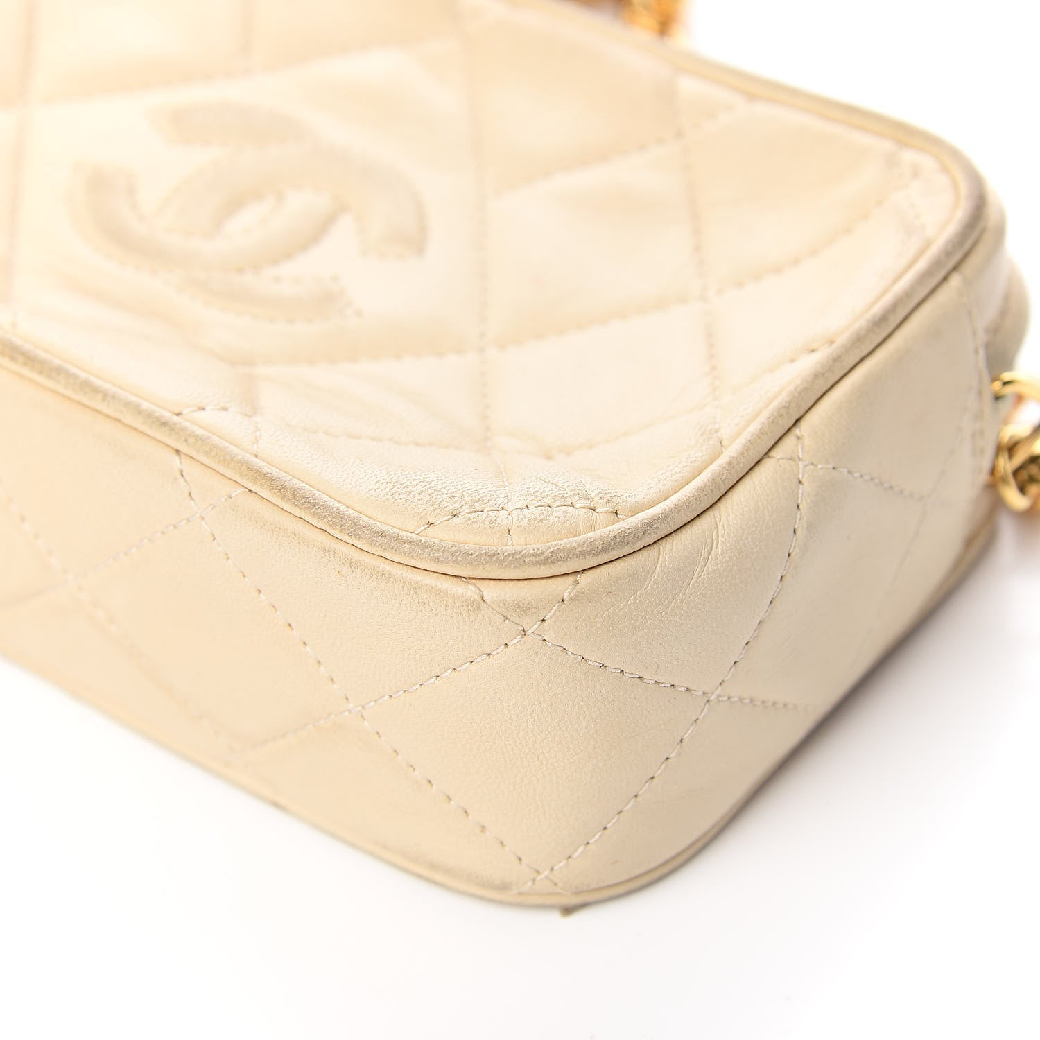 Chanel Lambskin Small Tassel Camera Case Beige 14 of 21