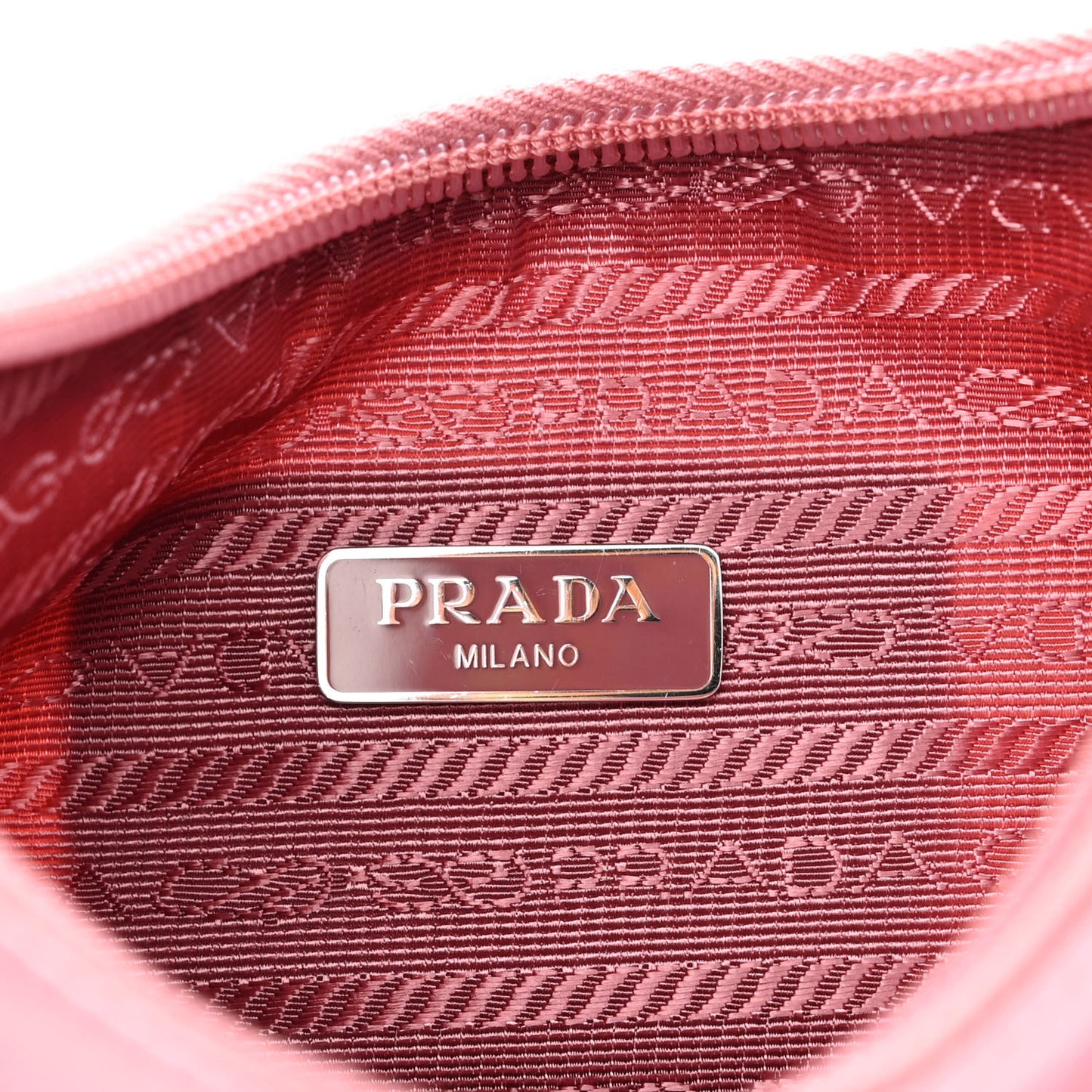 Tessuto Nylon Saffiano Mini Re-Edition 2000 Bag Rosa