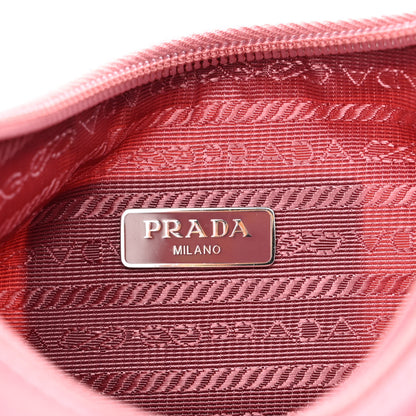 Prada Tessuto Nylon Saffiano Mini Re-Edition 2000 Bag Rosa 6 of 12