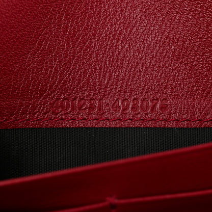 Gucci Tweed GG Monogram Mini Dionysus Chain Wallet White Black Romantic Cherry 7 of 10