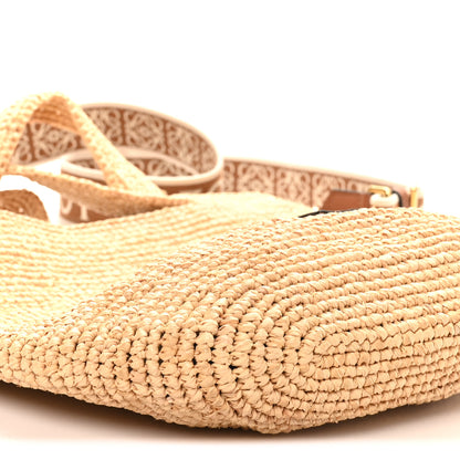 Loewe Raffia Mini Slit Tote Bag Natural Tan 8 of 9
