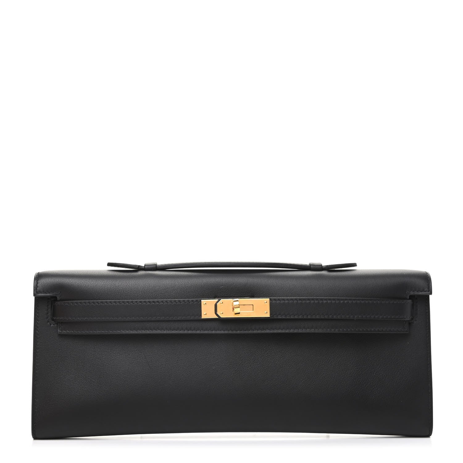 Hermes Swift Kelly Cut Clutch Pochette Black 1 of 7