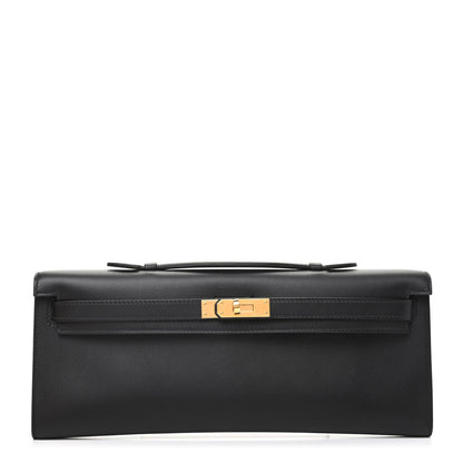 Hermes Swift Kelly Cut Clutch Pochette Black 1 of 7