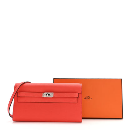 Hermes Epsom Kelly Wallet To Go Orange Field 11 of 11