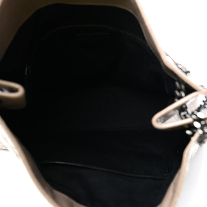 Saint Laurent Crinkled Calfskin Matelasse Monogram Niki Shoulder Bag Gold Sand 5 of 9