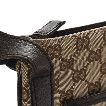 Gucci Monogram Flat Messenger Bag Dark Brown 13 of 15