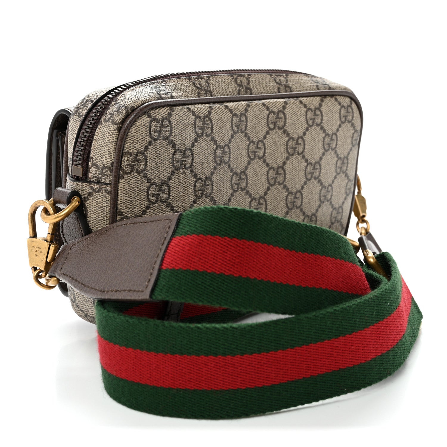 Gucci GG Supreme Monogram Web Mini Ophidia Bag Beige Ebony 1889759