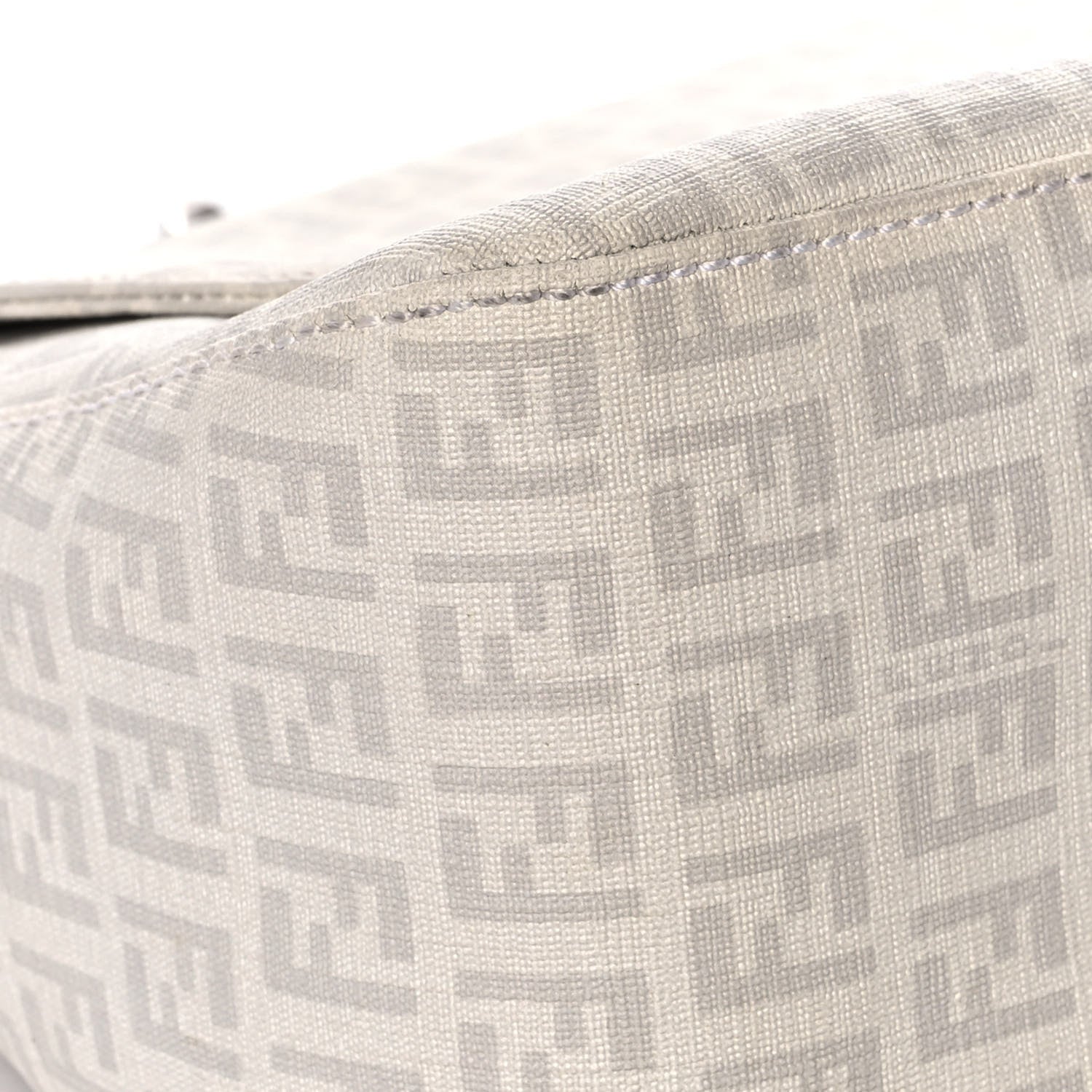 Fendi Zucchino Spalmati Forever Mama Baguette White 9 of 16