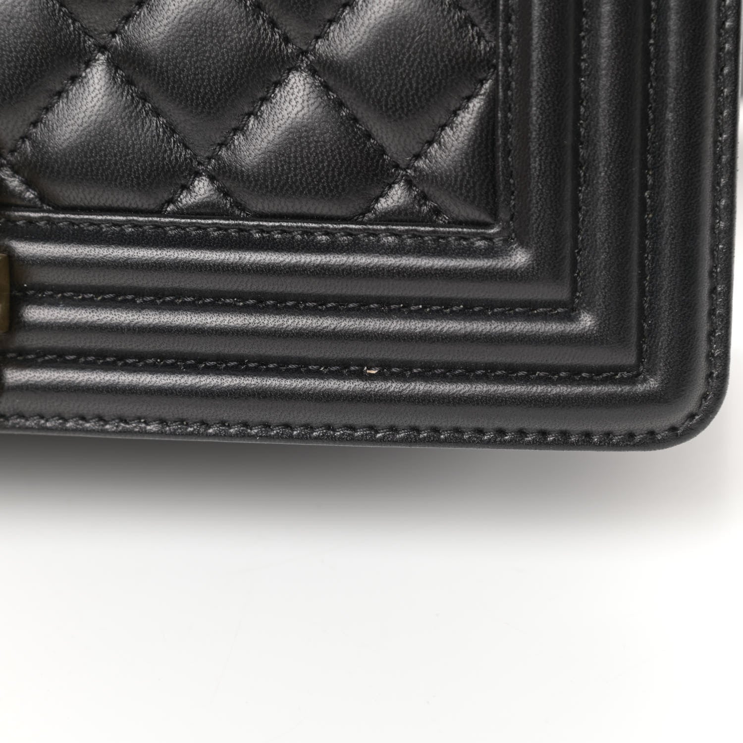 Chanel Lambskin Quilted Medium Boy Flap Black 11 of 13