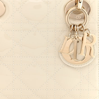 Christian Dior Patent Cannage Mini Lady Dior Latte 8 of 11