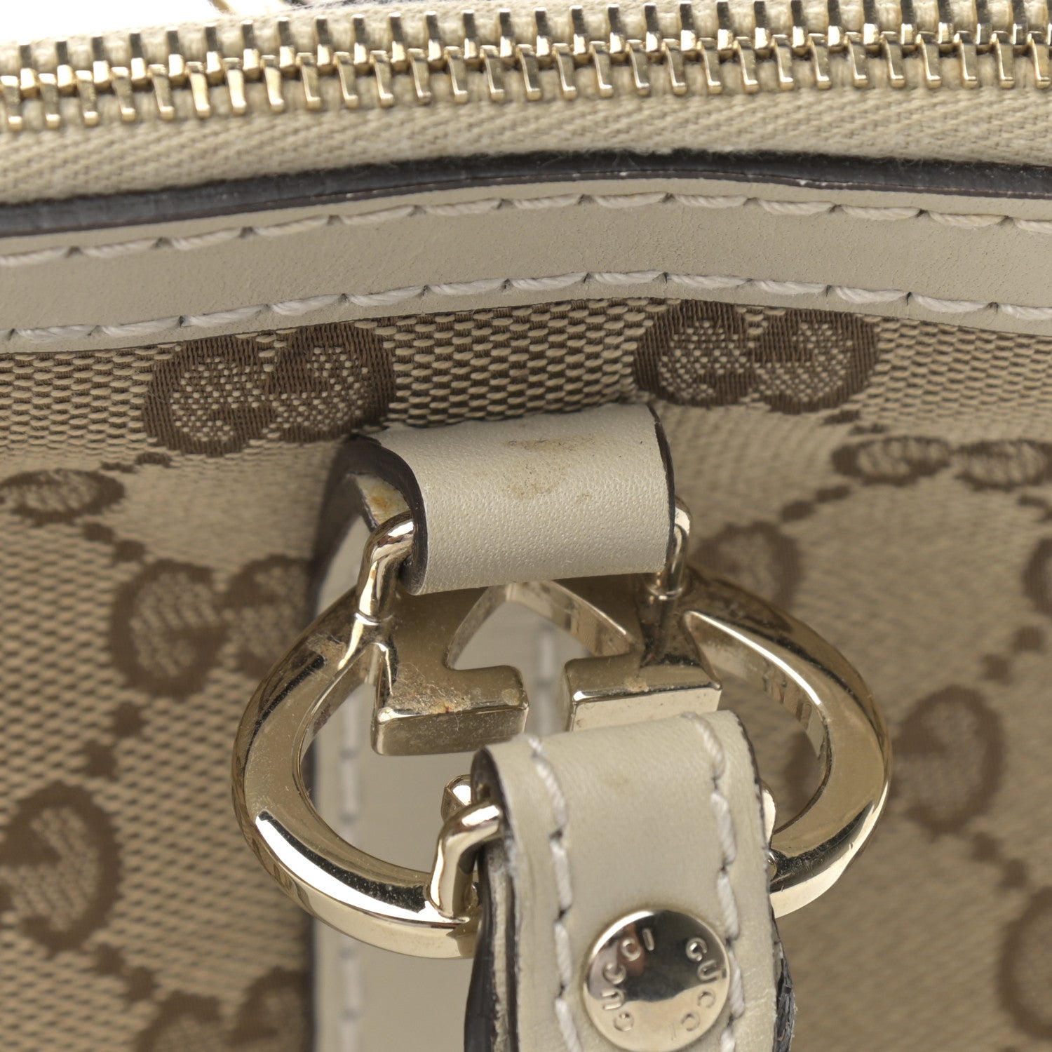 Gucci Monogram Small Lovely Heart Tote White 11 of 17