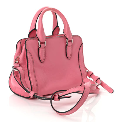 Alexander McQueen Pebbled Calfskin Mini Skull Padlock Zip Around Tote Petal 3 of 10