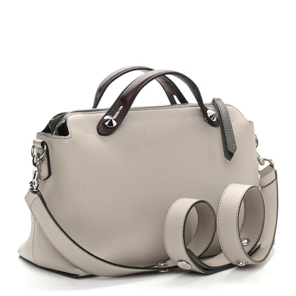 Fendi Vitello Dolce 4 Color Medium By The Way Boston Bag Grigio Polvere Arancio Multicolor 3 of 14