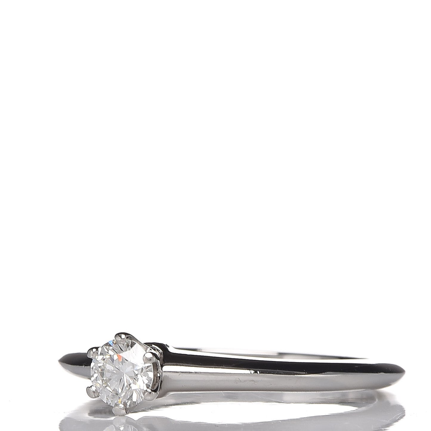 Platinum Diamond .24ct Solitaire Engagement Ring 53 6.25