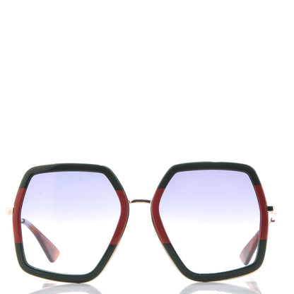 Gucci Square Frame Web GG0106S Sunglasses Tortoise 2 of 8