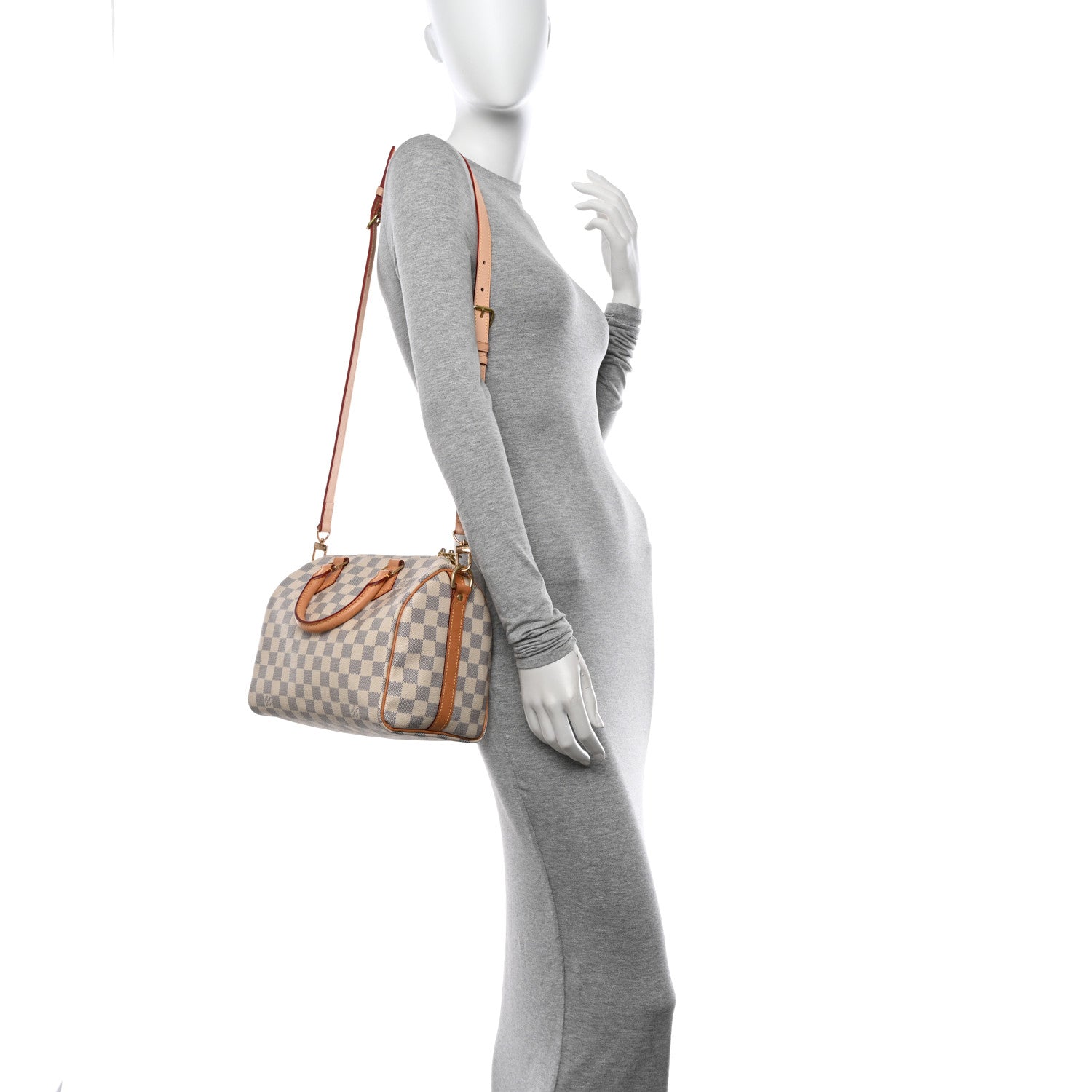 Louis Vuitton Damier Azur Speedy Bandouliere 25 2 of 10