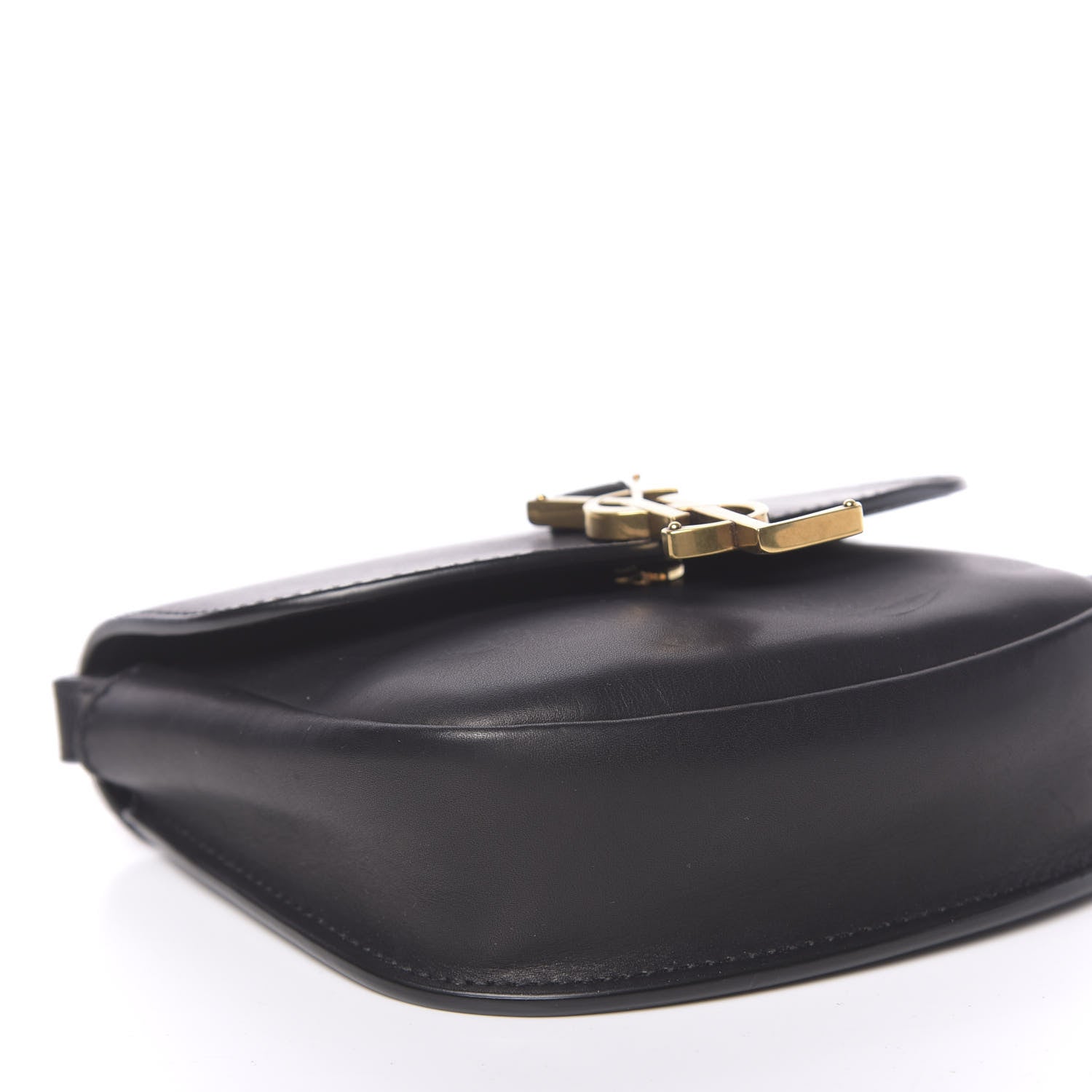 Saint Laurent Smooth Calfskin Mini Classic Monogram Kaia Satchel Black 7 of 15