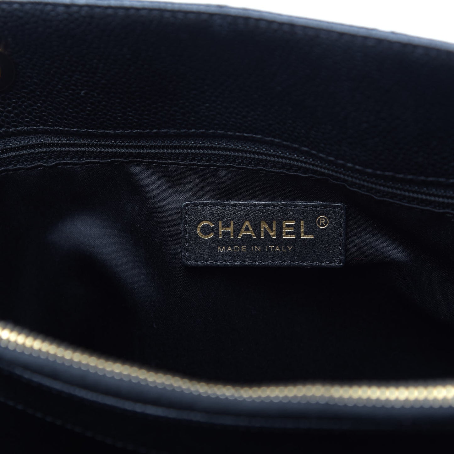 Caviar Quilted Grand Shopping Tote GST Black