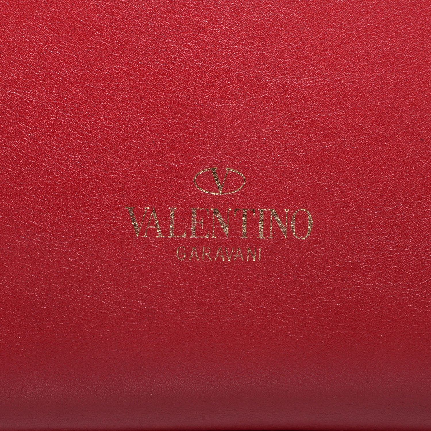 Valentino Garavani Vitello Rockstud Double Handle Tote Red 9 of 9