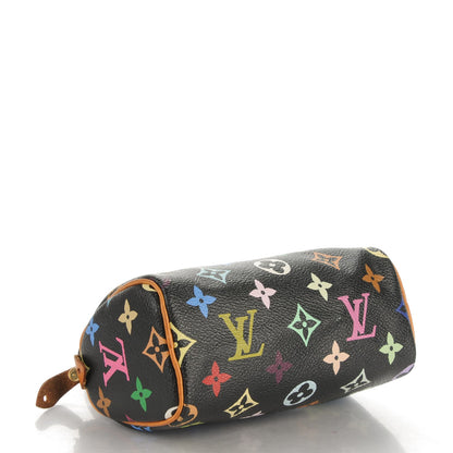 Louis Vuitton Monogram Multicolor Mini Sac HL Speedy Black 4 of 7