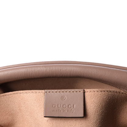 Gucci Calfskin Matelasse Small GG Marmont Chain Shoulder Bag Porcelain Rose 5 of 9