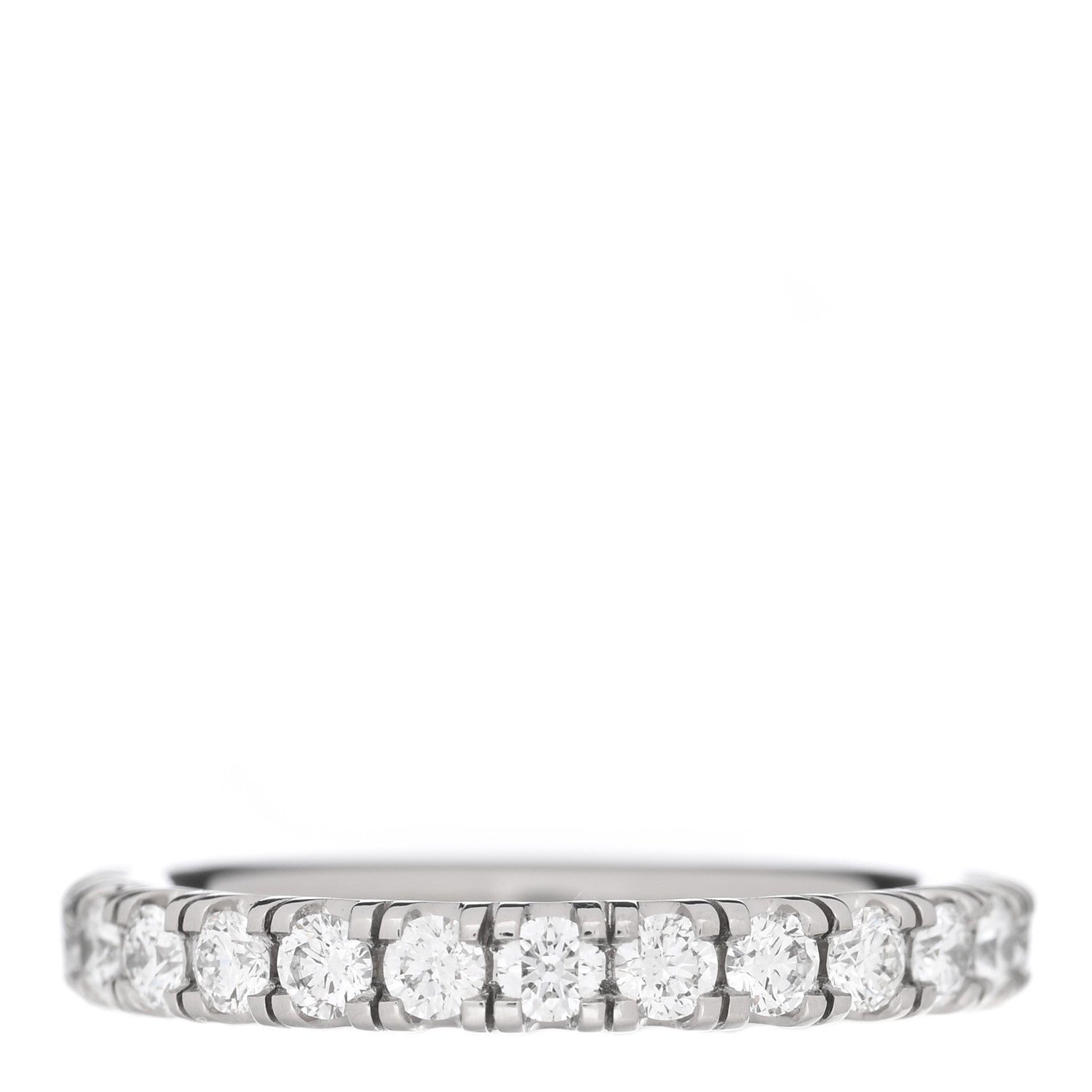 Cartier Platinum Diamond 2.6mm Etincelle de Cartier Wedding Band Ring 47 4 1 of 5