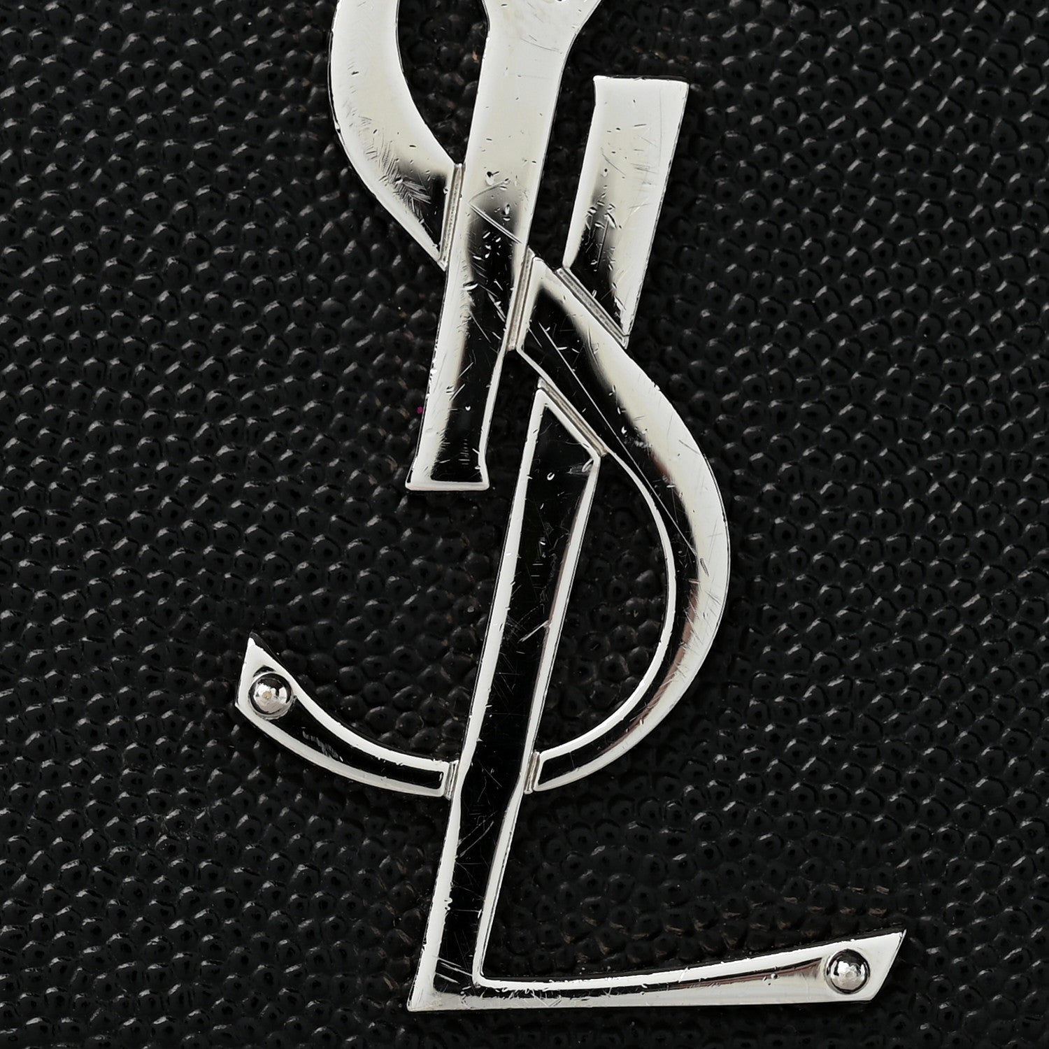 Saint Laurent Grain De Poudre Small Monogram Kate Satchel Black 10 of 11