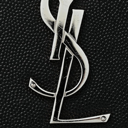 Saint Laurent Grain De Poudre Small Monogram Kate Satchel Black 10 of 11