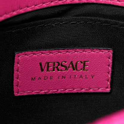 Versace Velvet Quilted Medusa Chain Crossbody Pink 6 of 11