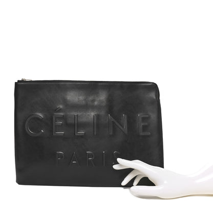 Celine Calfskin Large Made In Clutch Pouch Black 2 of 7