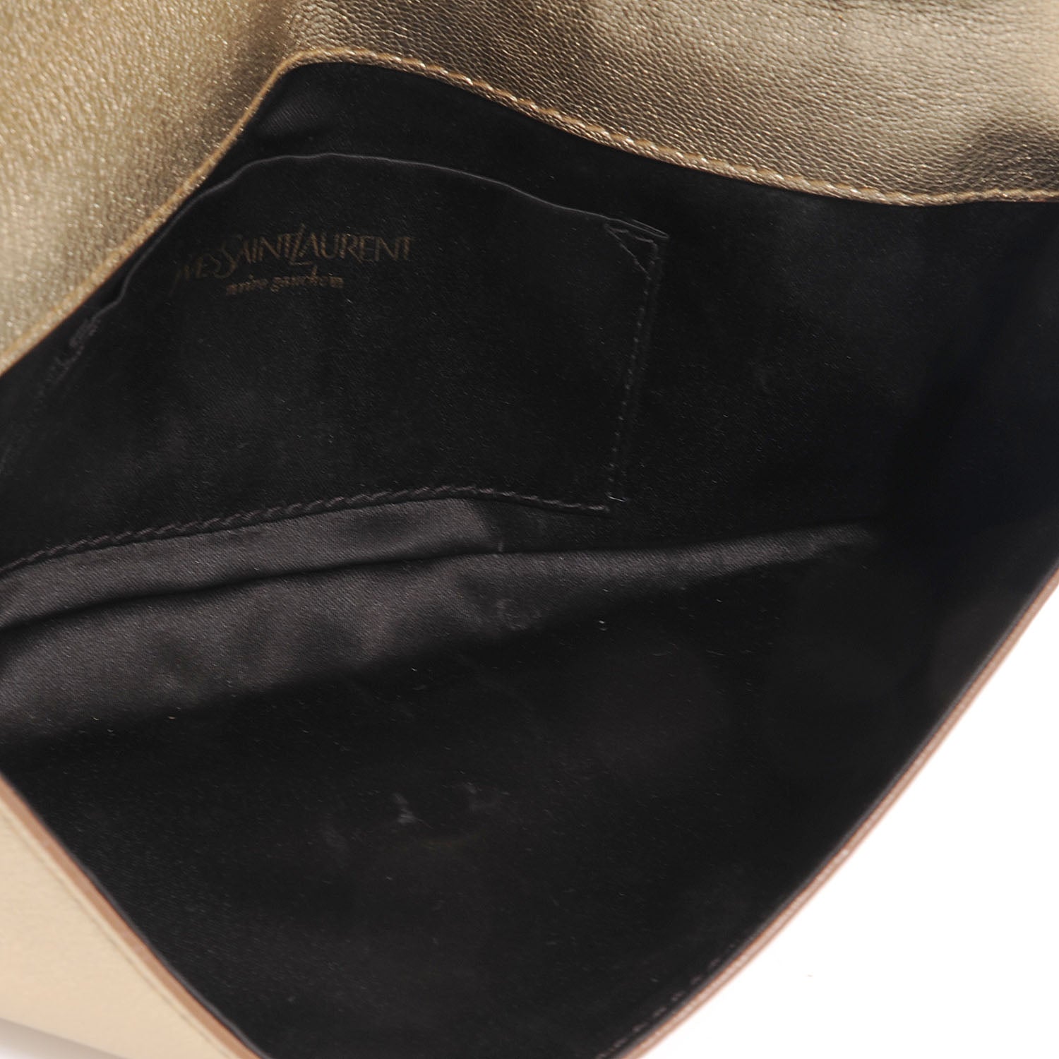 Saint Laurent Leather Belle de Jour Clutch Gold 5 of 7