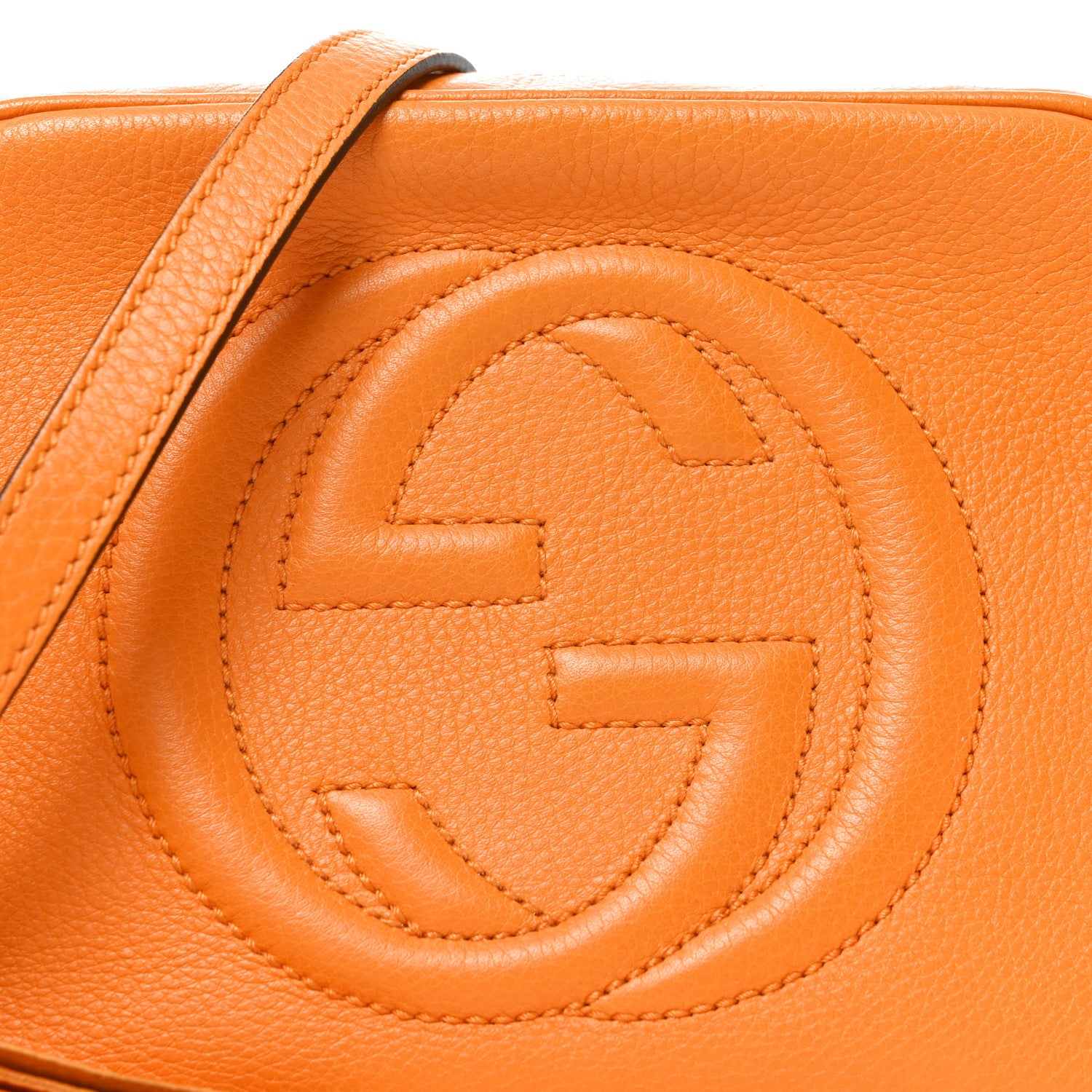 Gucci Pebbled Calfskin Small Soho Disco Bag Curcuma 8 of 10