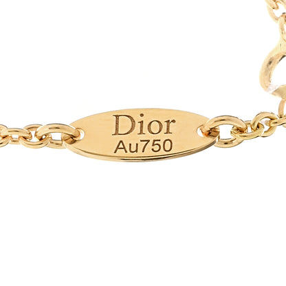 Christian Dior 18K Yellow Gold Diamond Lapis Lazuli Rose Des Vents Necklace 6 of 6