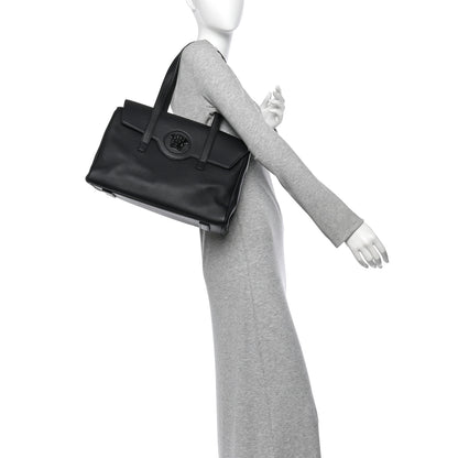 Versace Grained Calfskin La Medusa Tote Black 2 of 9