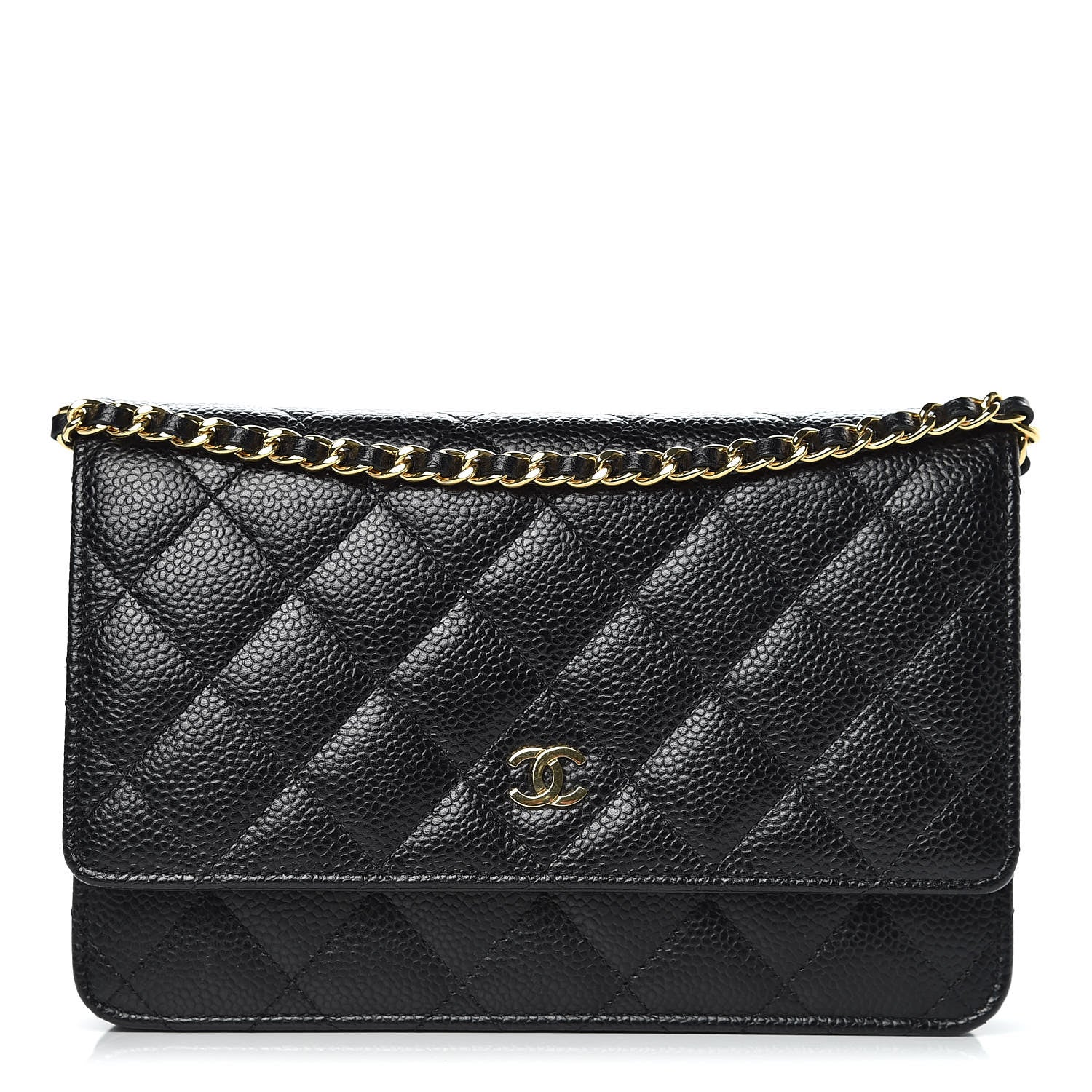 Chanel Caviar Quilted Wallet On Chain WOC Black 1 of 11