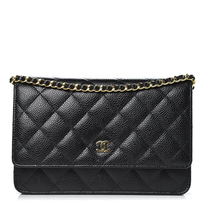 Chanel Caviar Quilted Wallet On Chain WOC Black 1 of 11
