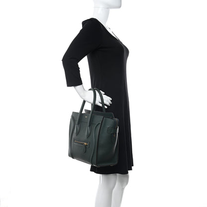 Celine Drummed Calfskin Micro Luggage Amazone 3 of 10