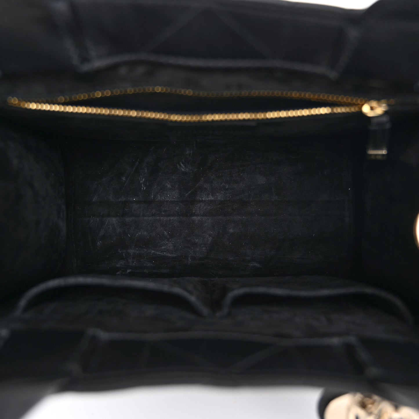 Calfskin Macro Cannage Small Book Tote Black