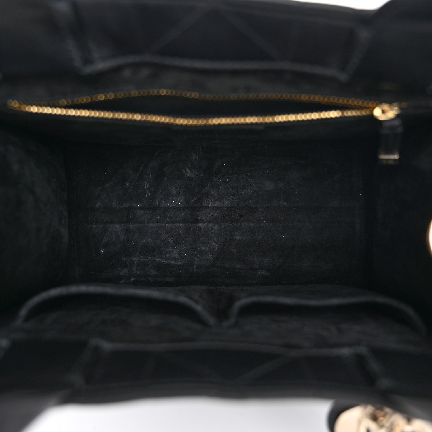 Christian Dior Calfskin Macro Cannage Small Book Tote Black 5 of 10