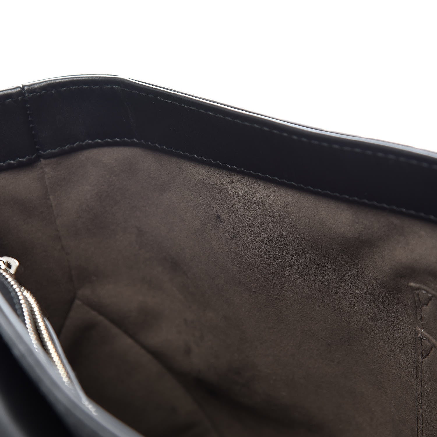 Gucci Guccissima Signature Medium Double Buckle Flap Messenger Bag Black 16 of 26